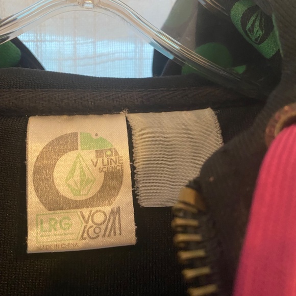 Vintage Y2K Volcom V Line Science Black Patchwork Jacket - Size Large - Picture 5 of 8